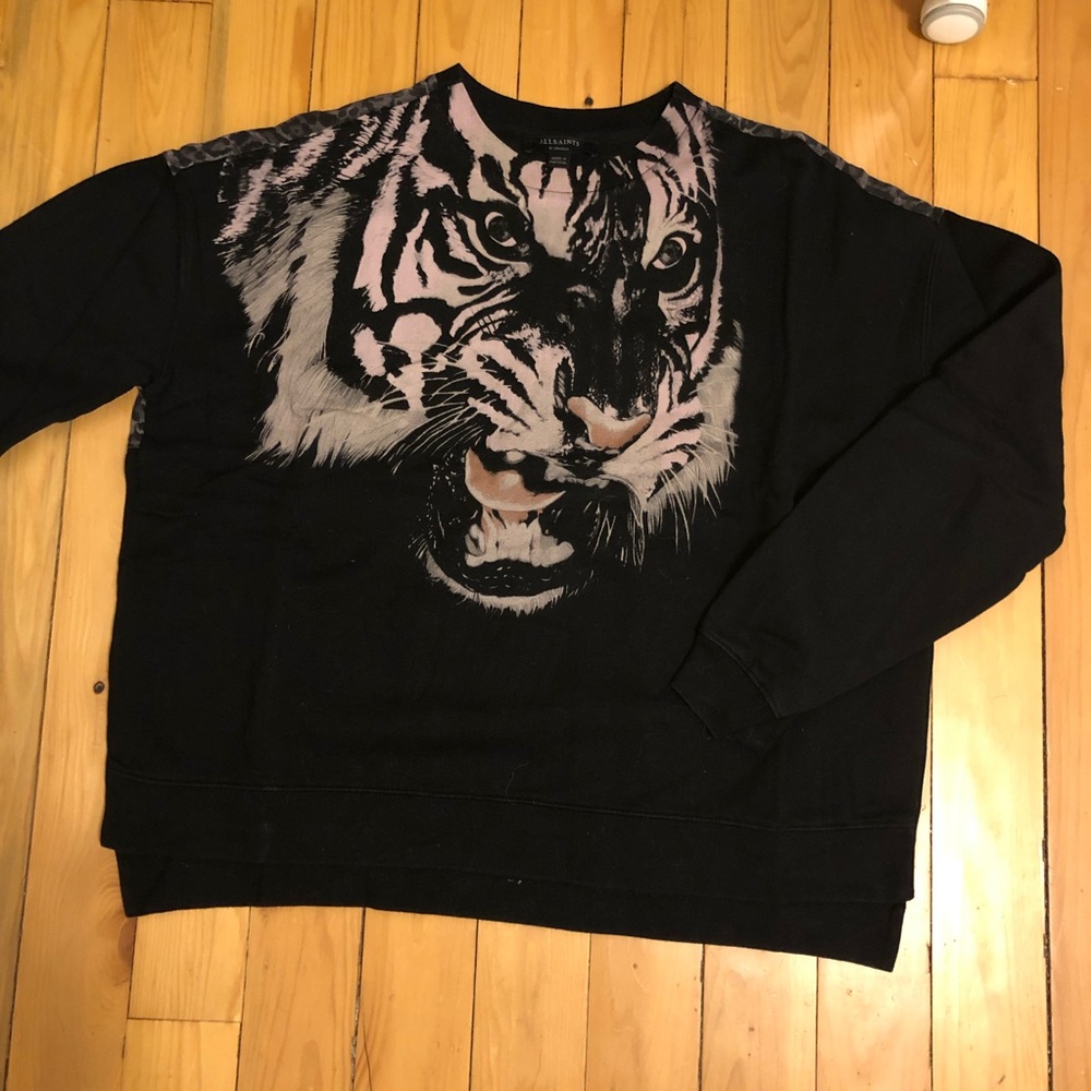 Allsaints tiger crewneck sweatshirt